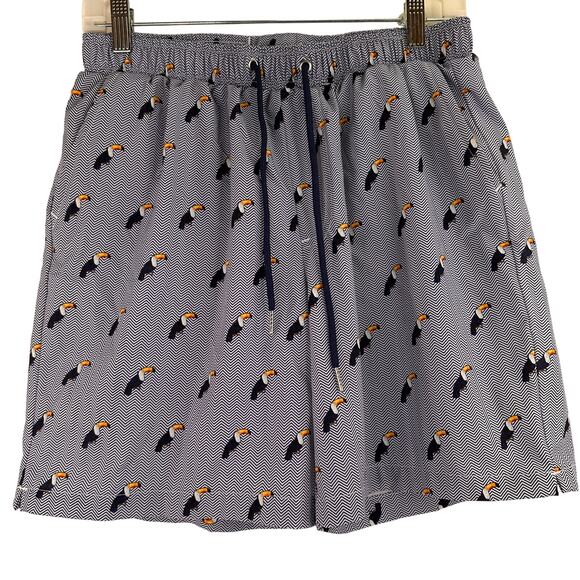 Mosmann Australia Men's Toucan Bird Swim Trunks Size Large - Picture 1 of 6
